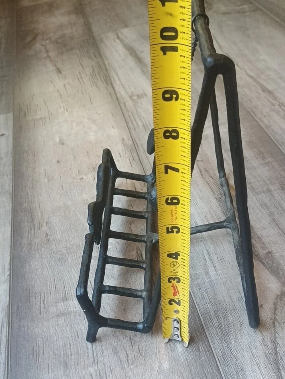 Black Cast  Cookbook Stand Holder with Fork Accent